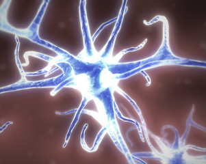blue neuron cell