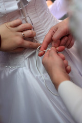 Obraz na płótnie Canvas bride's dress