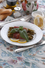 Asparagi verdi e speck - Contorni - Trentino Alto Adige