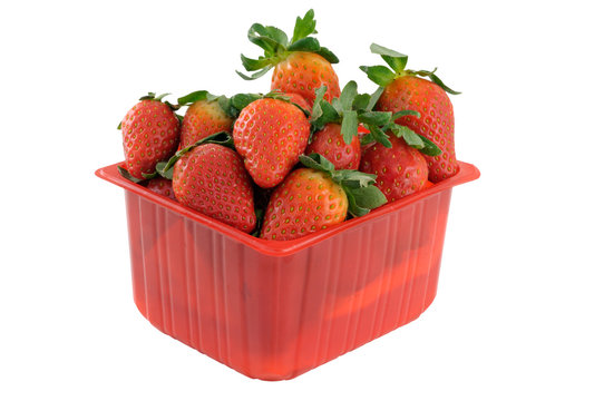 Punnet Filled With Strawberries