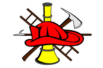 A Firefighter symbol in color