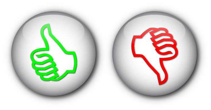 Boutons "Avis" (positif / negatif)