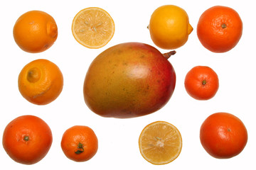 citrons,oranges et mangue