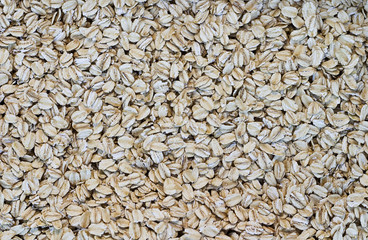Full frame of rolled oats