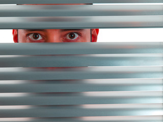 Red peeping Tom