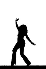 Fototapeta premium dancing silhouette