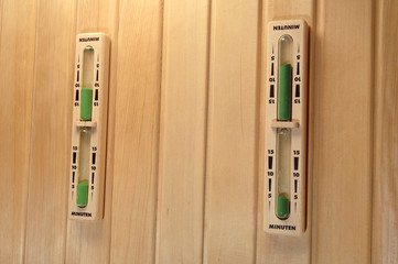 Sauna, Sanduhr