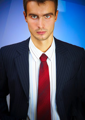 young man in a suit