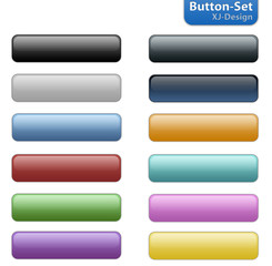 Plastik Buttons, Button-Set bunt