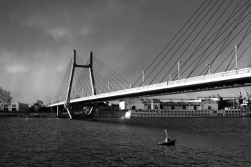 Fototapeta premium Un pont suspendu.