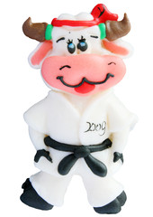 Isolated fruit jelly cow (bull) - symbol animal of the year 2009