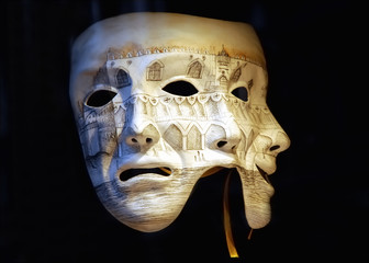 Naklejka premium Venice carnival. Mask