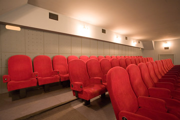 red chairs in the cinema