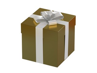 Gift box with a bow