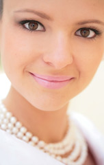 close-up portrait young girl