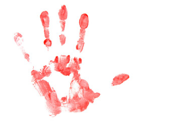 Red Hand Print