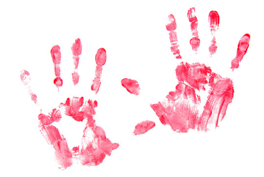 Red Hand Prints