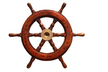 boat steering wheel © electra kay-smith