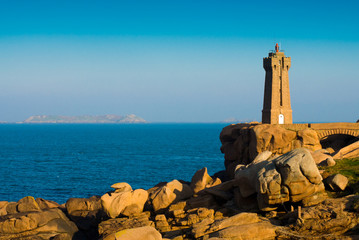 paysage de bretagne - côte de granit rose à perros guirec