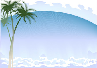 Fototapeta na wymiar Tropical background