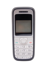 Mobile cell phone isolated on white