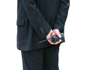 Security Personnel isolated on white