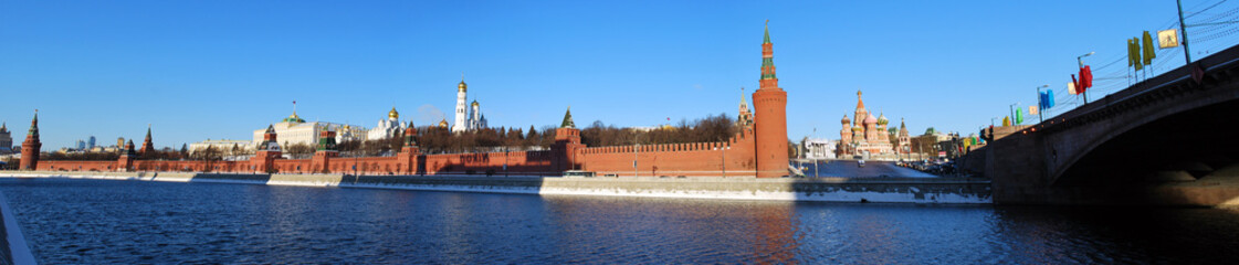 Fototapeta premium Kremlin et Moskova
