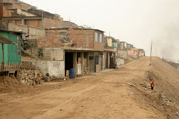 Slums (Pueblos Jovenes) in Lima, Peru