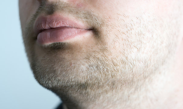 Close-up of stubble.