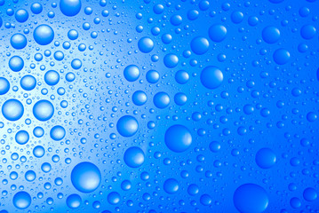 blue water drops background.