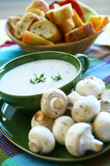 Delicious mushroom soup