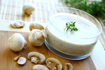 Healthy mushroom soup