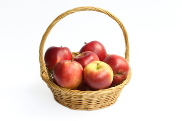 Basket with apples