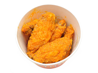 Bucket of hot wings
