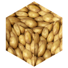 un cube de pommes de terre