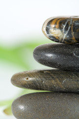 Piled stones closeup
