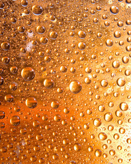 yellow water droplets background .