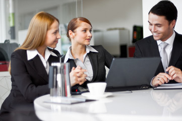 business people meeting with smile