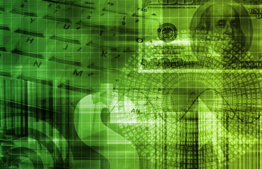 Fototapeta premium Global Business Technology Abstract
