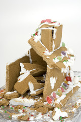 ginger bread house remains