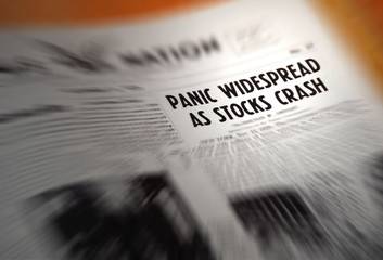 Stock Market Crash headline - 11253622