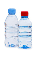 Naklejka premium Bottle of water isolated on the white