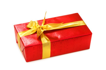 Gift boxes isolated on the white background