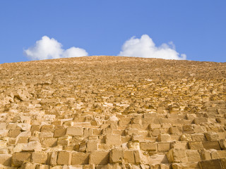 Wall from the Great Pyramid of Cheops in Giza