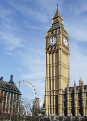 Fototapeta na wymiar Big Ben w Londynie.