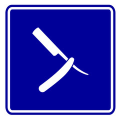 straight razor sign