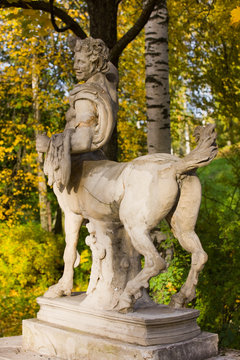happy centaur in park
