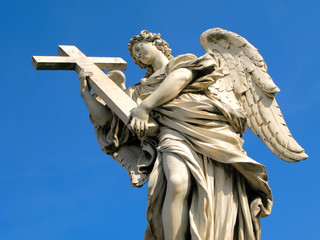 Castel Sant'Angelo Angel in Rome, Italy.