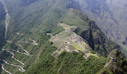 Machu Picchu near Cusco, Peru.