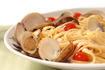 Linguine and clam sauce